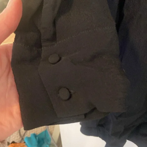 Madewell black boho flowy dress in black sz S - Picture 5 of 7